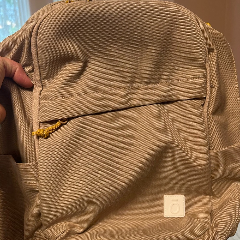 Tan Backpack unisex. Minimalist.